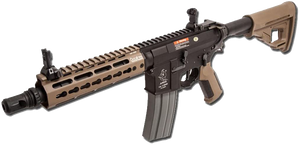 ARES - Fucile M4 Amoeba pro Octarms 7" Keymod full metal tan softair 0,9 Joule