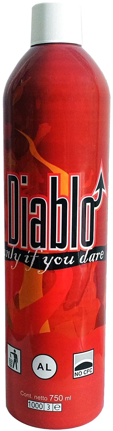 DIABLO - Bomboletta Green Gas 750 ml con ugello in metallo