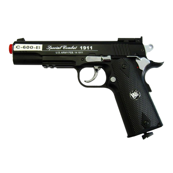 BRUNI - Pistola CO2 semi-scarrellante nera modello C 600B